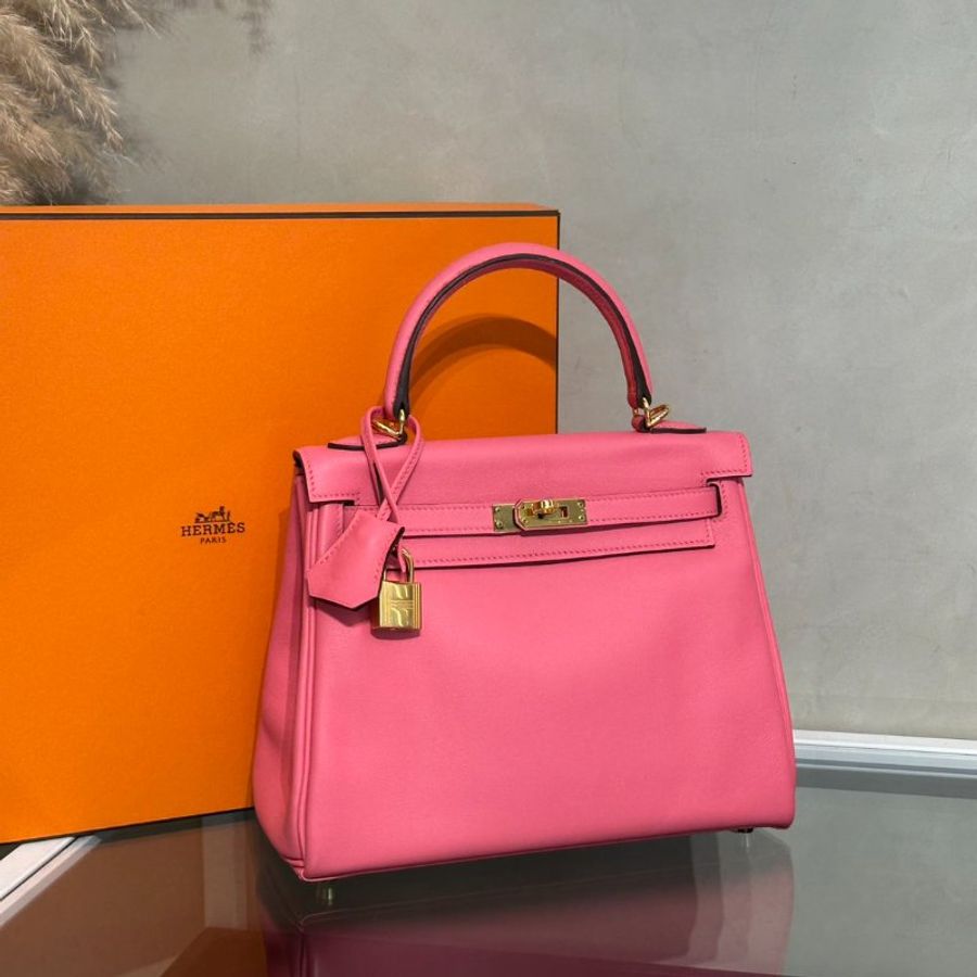 HERMES Kelly 25 - Rose Lipstick U5 唇膏粉金 D-2