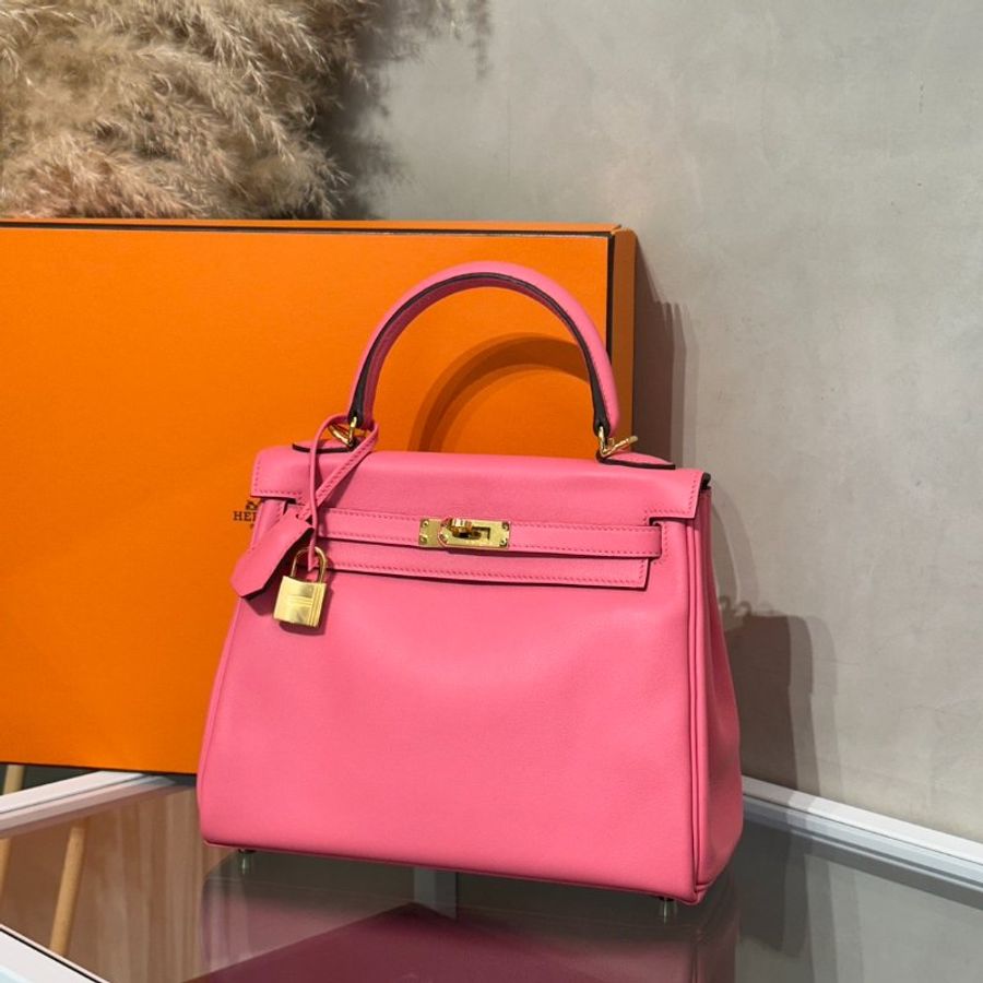 HERMES Kelly 25 - Rose Lipstick U5 唇膏粉金 D-3