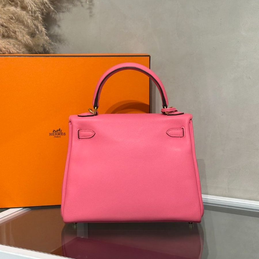 HERMES Kelly 25 - Rose Lipstick U5 唇膏粉金 D-4