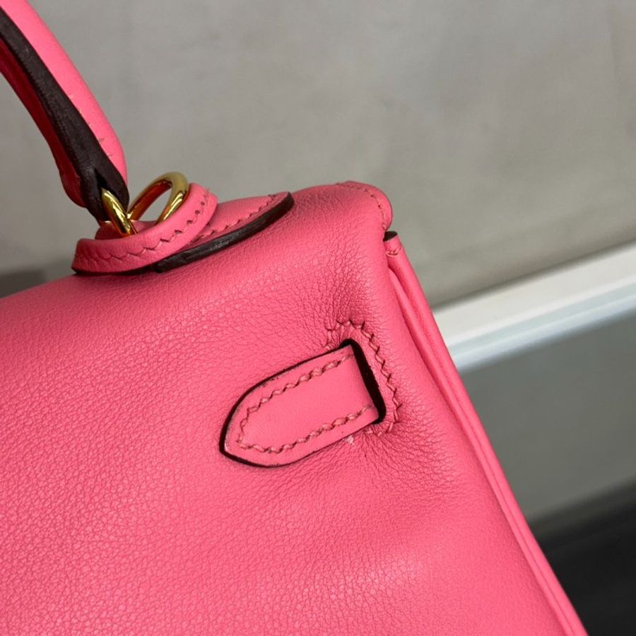 HERMES Kelly 25 - Rose Lipstick U5 唇膏粉金 D-9