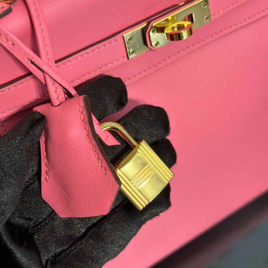 HERMES Kelly 25 - Rose Lipstick U5 唇膏粉金 D-10
