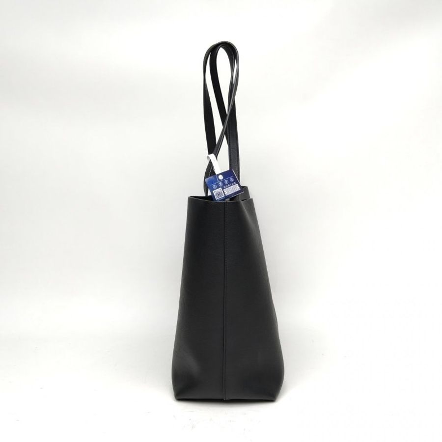 SAINT LAURENT 黑色牛皮金扣ShoppingBag子母袋托特包肩背包-3