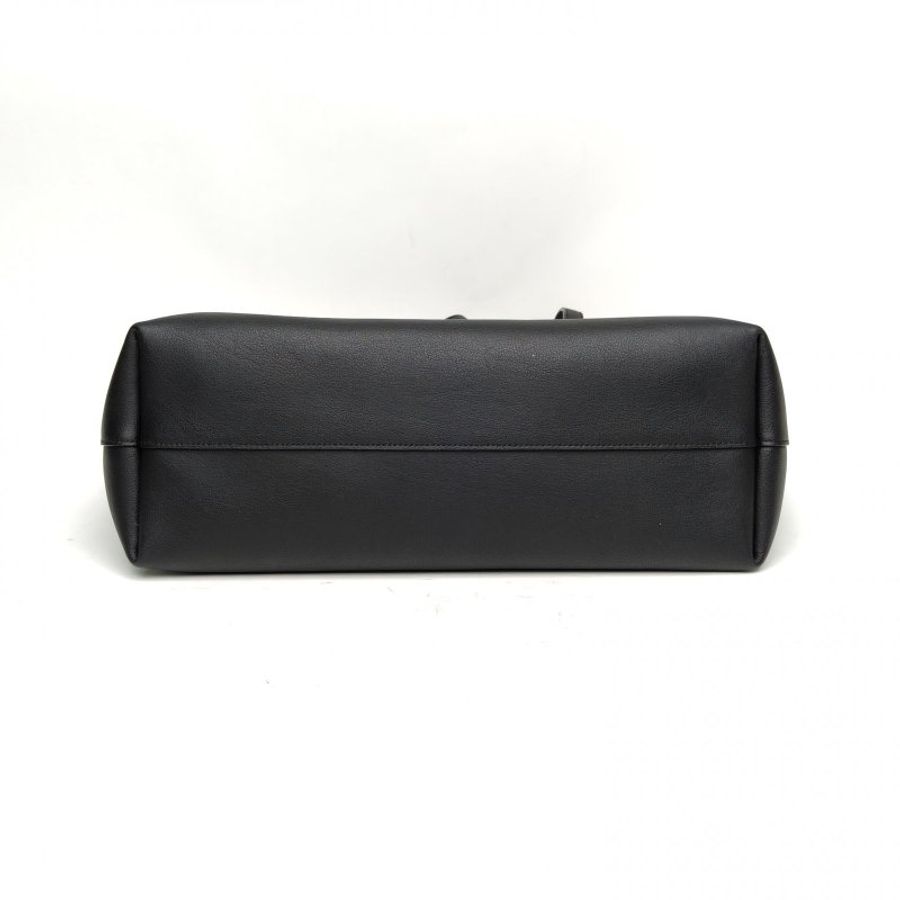 SAINT LAURENT 黑色牛皮金扣ShoppingBag子母袋托特包肩背包-4