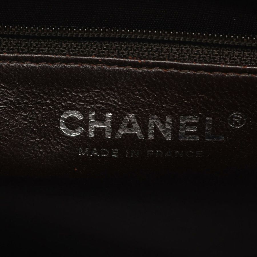 香奈兒 (CHANEL) Medallion 手提包 A01804 棕色粒面小牛皮,二手,五金配件-3