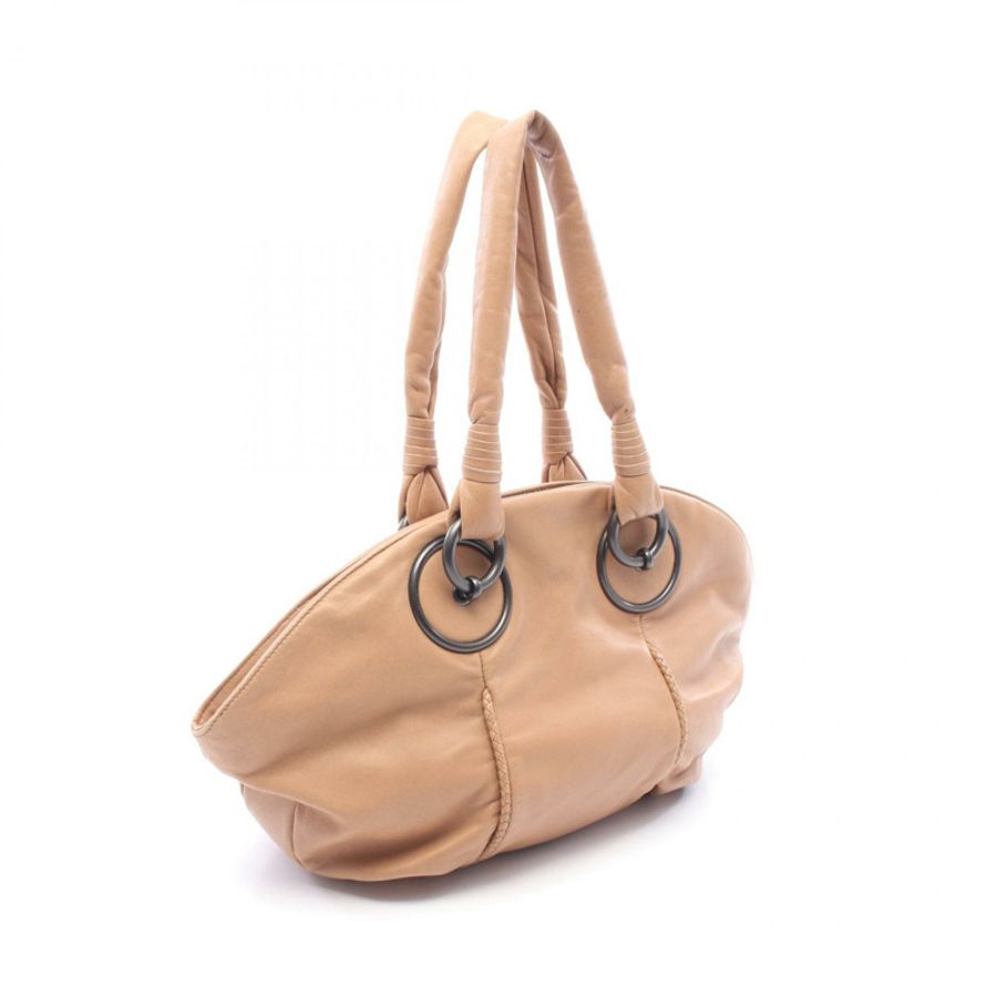 BOTTEGA VENETA 棕色皮革單肩包（二手）女士-1