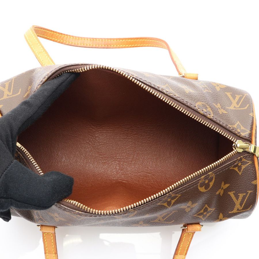 棕色 原花帆布 Papillon 26 手提包【LOUIS VUITTON LV 路易威登】 M51386-2