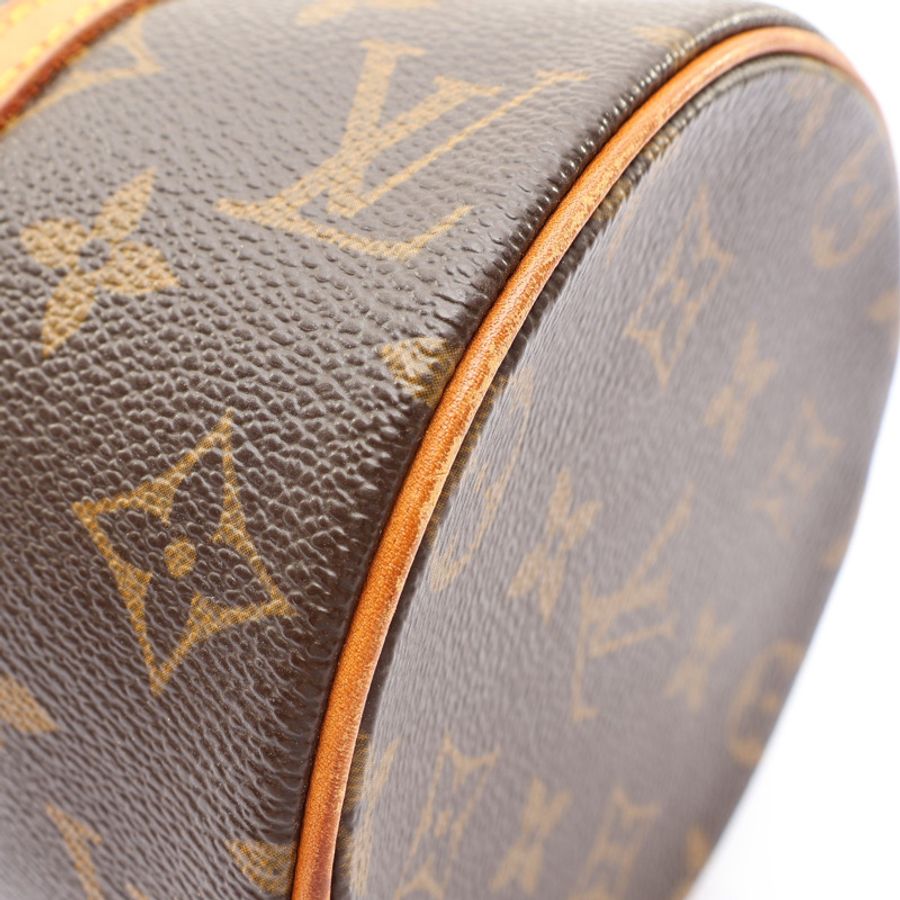 棕色 原花帆布 Papillon 26 手提包【LOUIS VUITTON LV 路易威登】 M51386-7