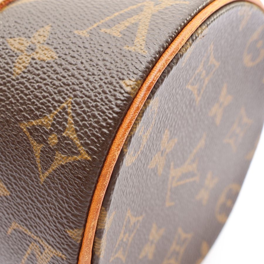 棕色 原花帆布 Papillon 26 手提包【LOUIS VUITTON LV 路易威登】 M51386-9