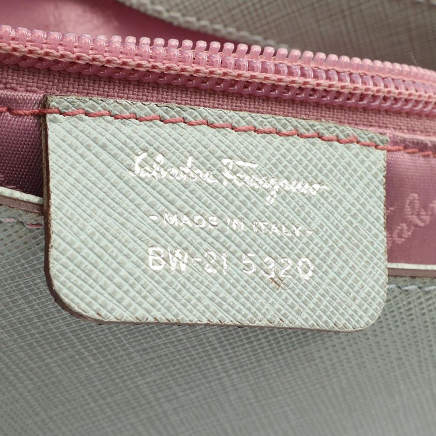 薄荷綠 牛皮 Gancini 肩背包【Salvatore Ferragamo 費拉格慕】 BW-21 5320-3