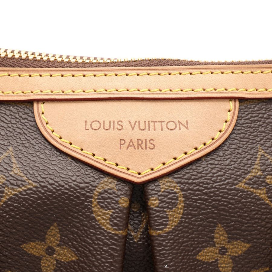 棕色 原花帆布 Palermo PM 兩用包【LOUIS VUITTON LV 路易威登】 M40145-4