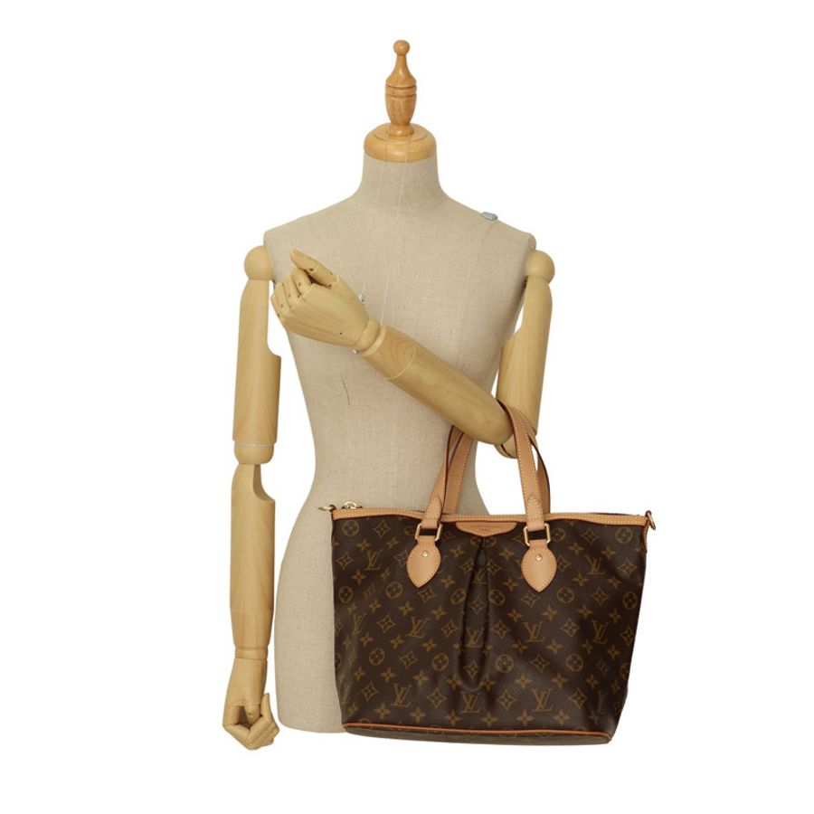 棕色 原花帆布 Palermo PM 兩用包【LOUIS VUITTON LV 路易威登】 M40145-9