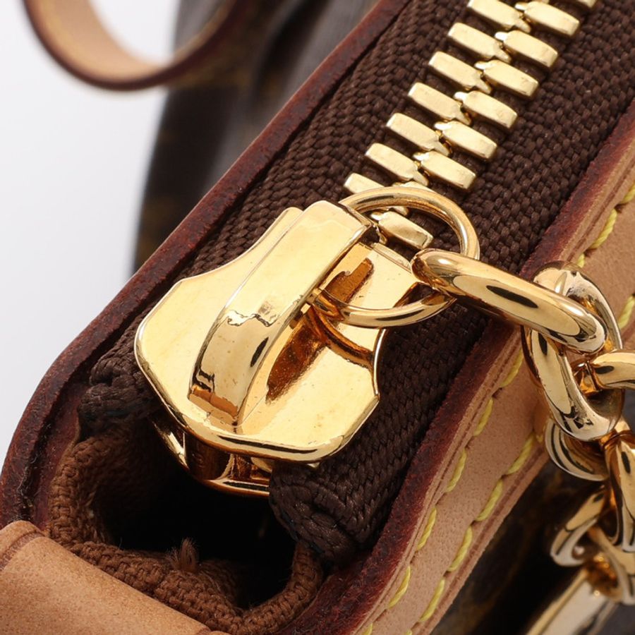 棕色 原花帆布 Palermo PM 兩用包【LOUIS VUITTON LV 路易威登】 M40145-13