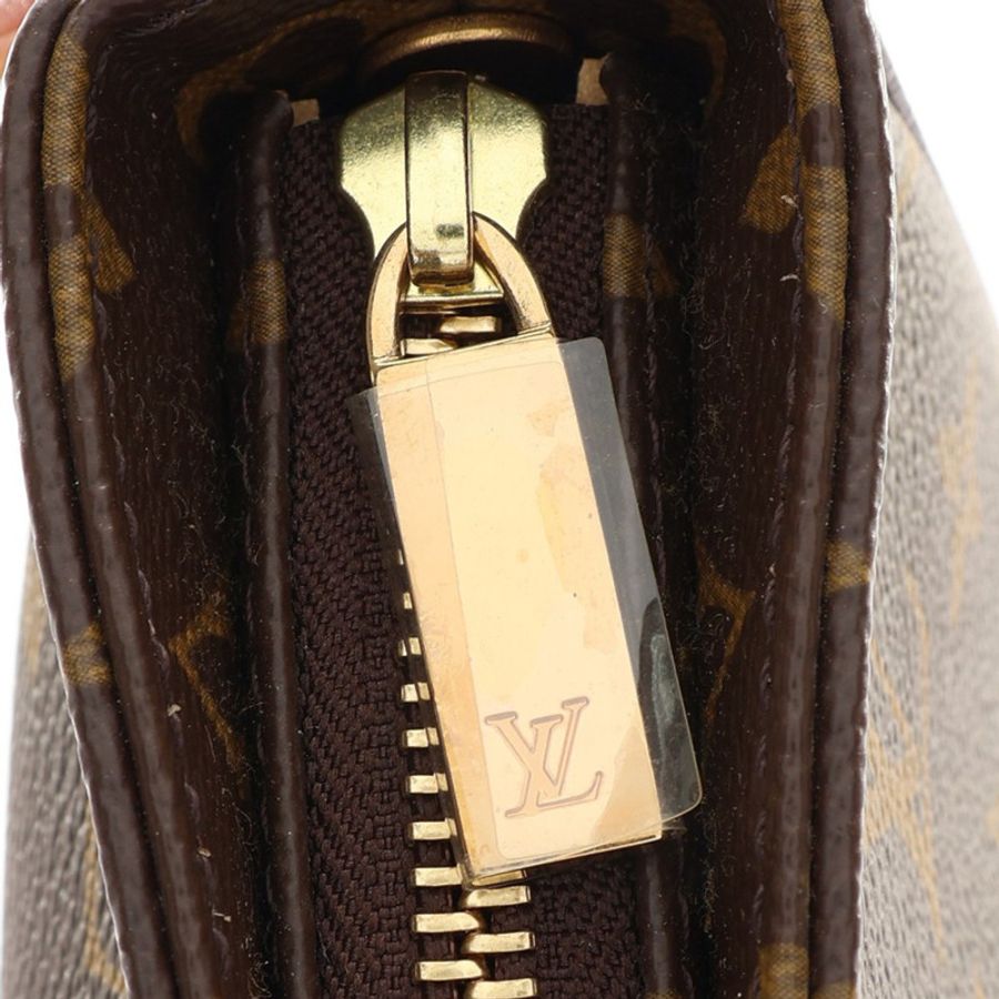 棕色 原花帆布 Looping MM 肩背包【LOUIS VUITTON LV 路易威登】 M51146-6