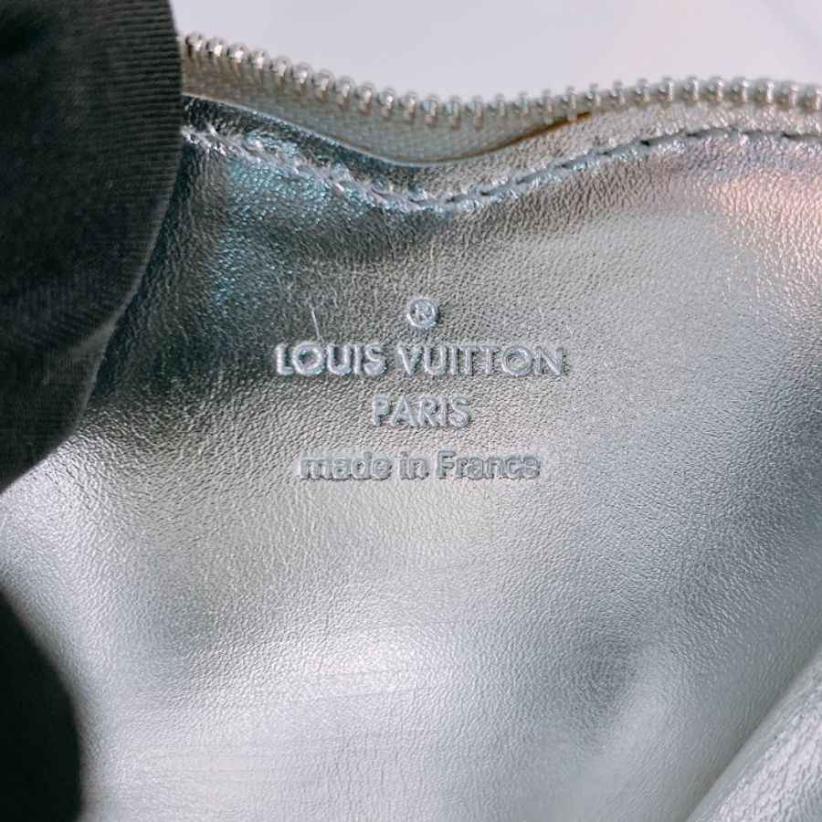 MS0786 Louis Vuitton 路易威登 心型 心心 鏡面牛皮 小錢包 小掛包 銀色 銀扣 Heart Coin Purse Mirror Silver x PHW-9