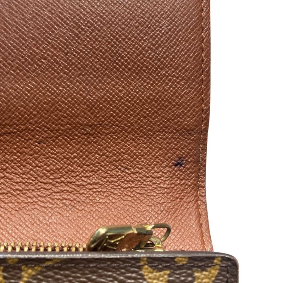 LOUIS VUITTON 路易威登  PORTEFEUILLE SARAH M61734 棕色 帆布 金釦-8