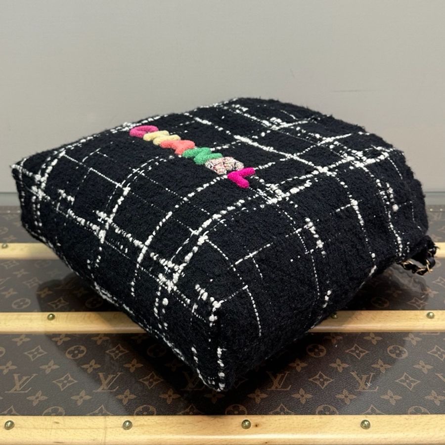 【威選精品】 ✨ CHANEL 毛呢22 Bag 中號子母垃圾袋 ✨-10