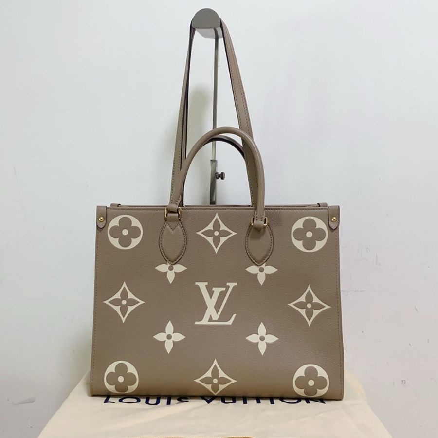 Louis Vuitton 路易威登Onthego中號托特包,大象灰色🈚附件-0