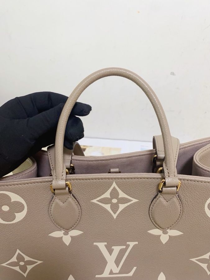 Louis Vuitton 路易威登Onthego中號托特包,大象灰色🈚附件-7