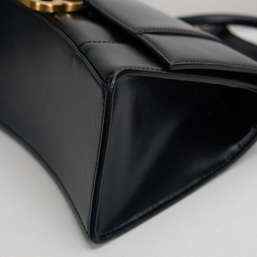 Balenciaga 小號沙漏包 黑金-6