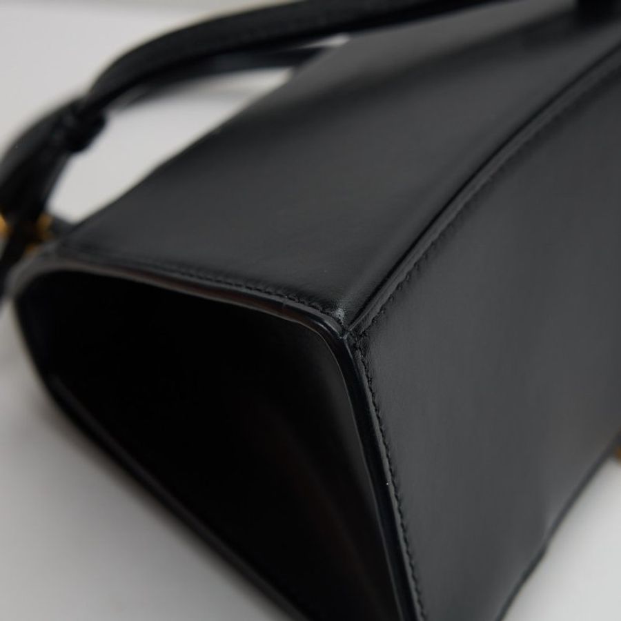 Balenciaga 小號沙漏包 黑金-15