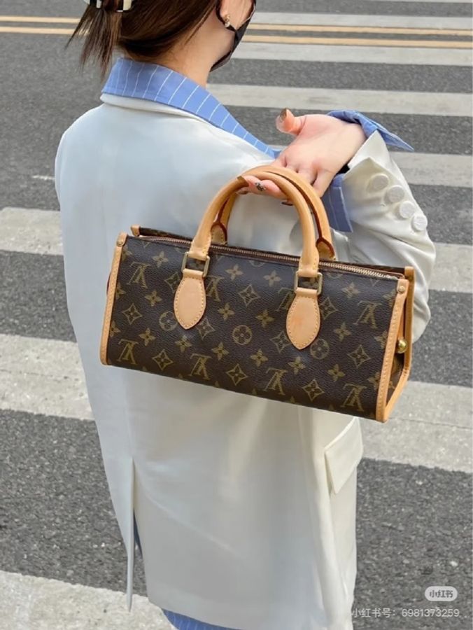 【威選精品】 ✨ LV 中古經典老花金球三角手提包 ✨-1