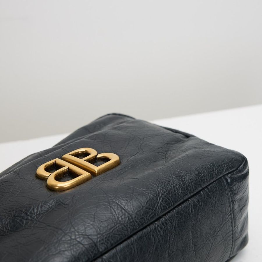 Balenciaga Monaco xs 相機包/黑金-4