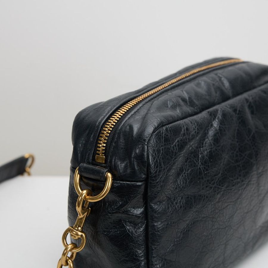 Balenciaga Monaco xs 相機包/黑金-12