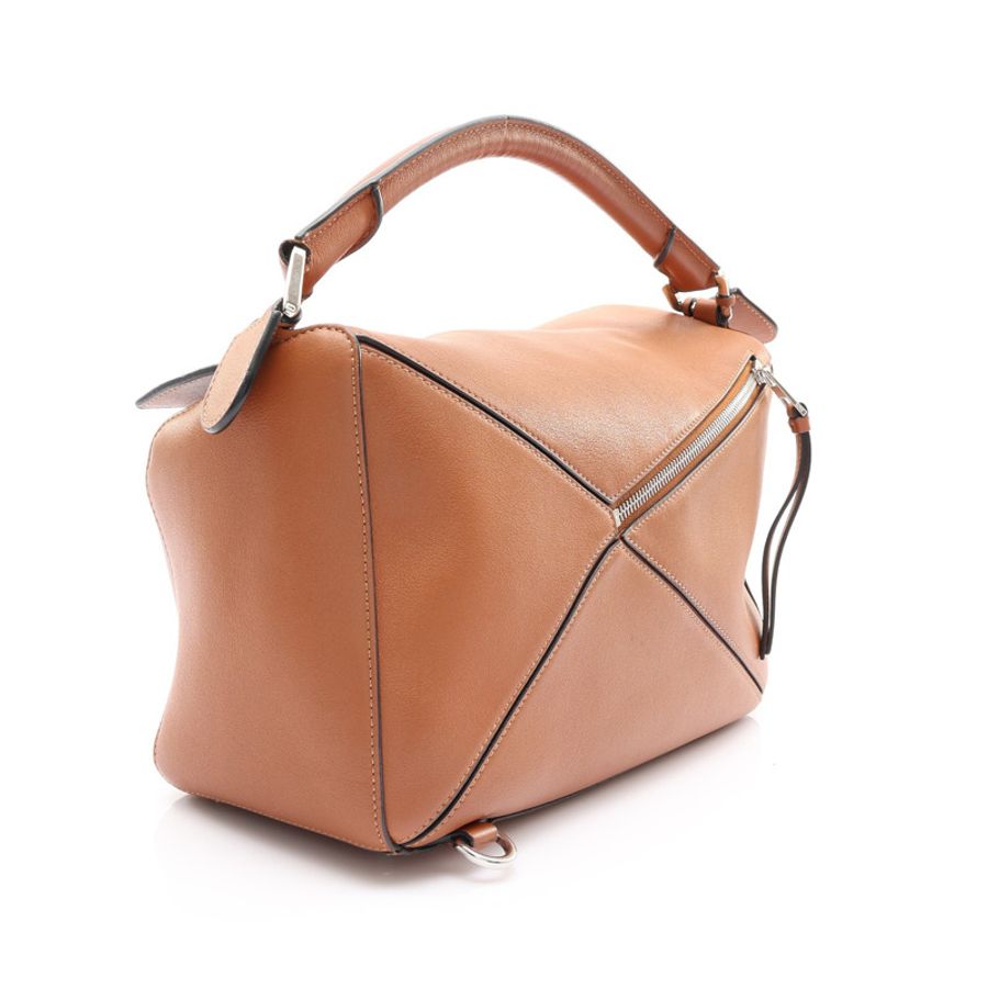 棕色 牛皮 Puzzle medium 兩用包【LOEWE 羅威】 A510P49X23-1