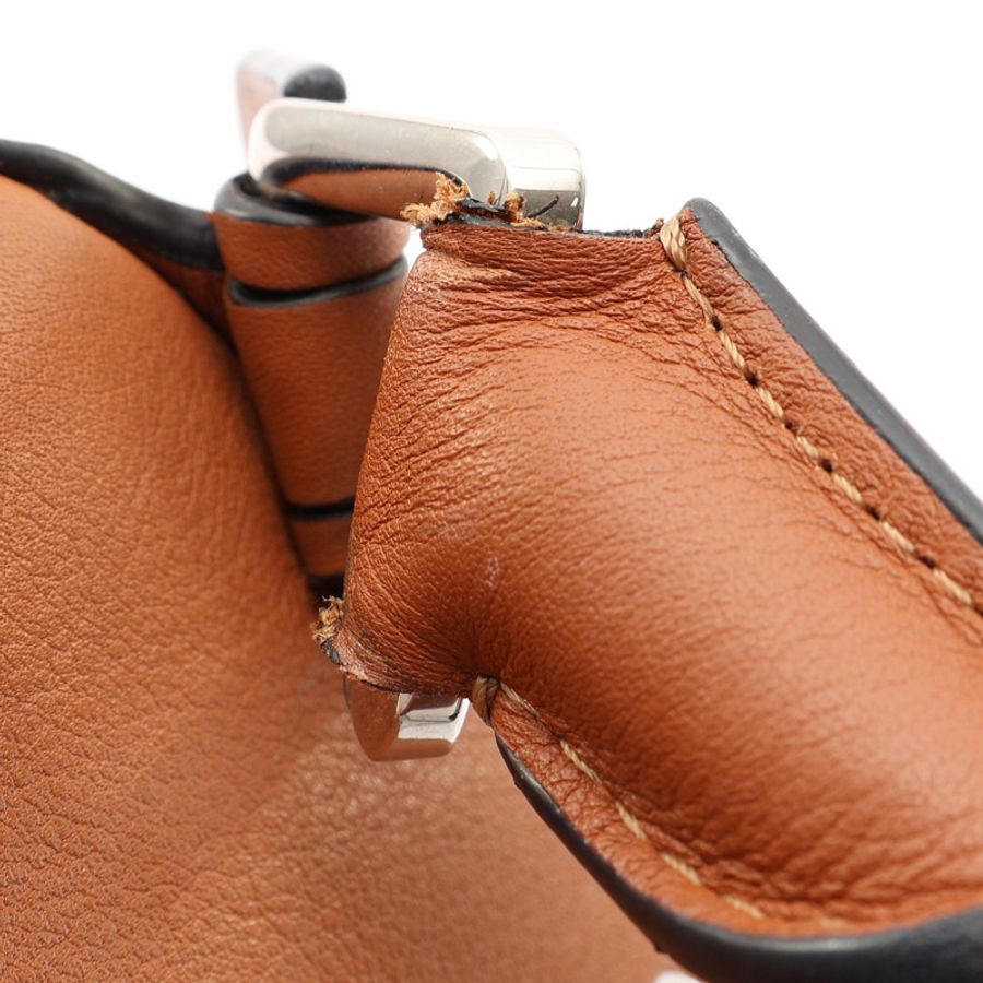 棕色 牛皮 Puzzle medium 兩用包【LOEWE 羅威】 A510P49X23-13