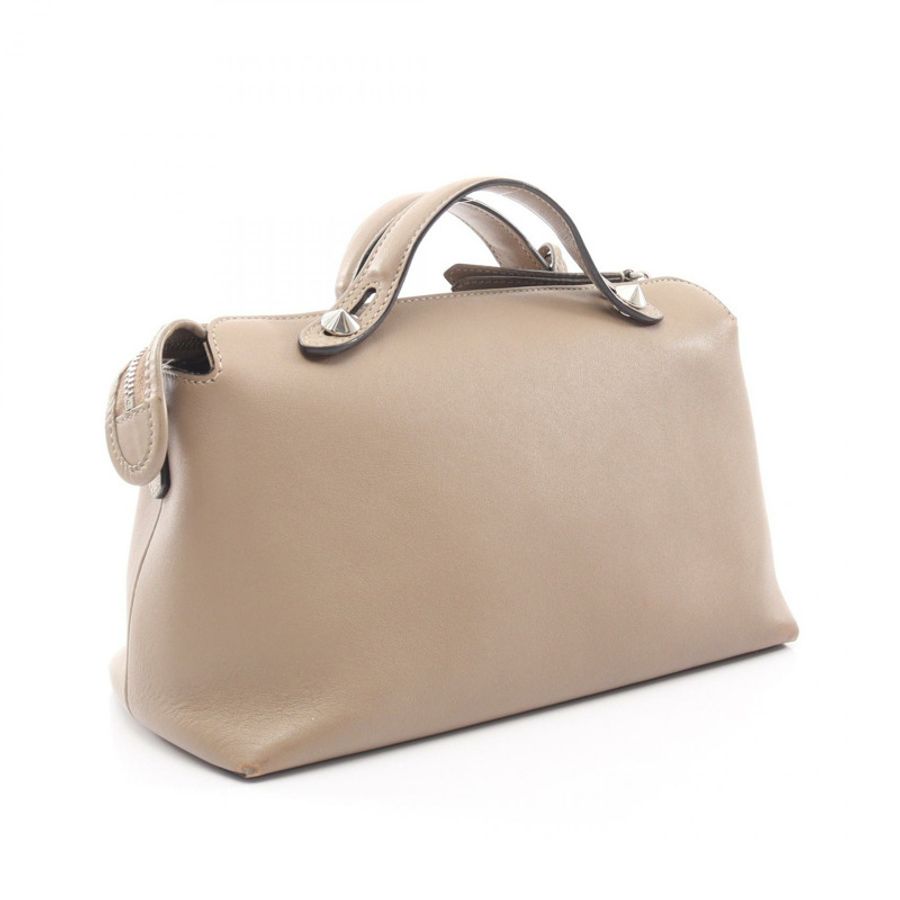 FENDI BY THE WAY 中型單肩手提包 8BL124 皮革 米色 二手 斜背包-1