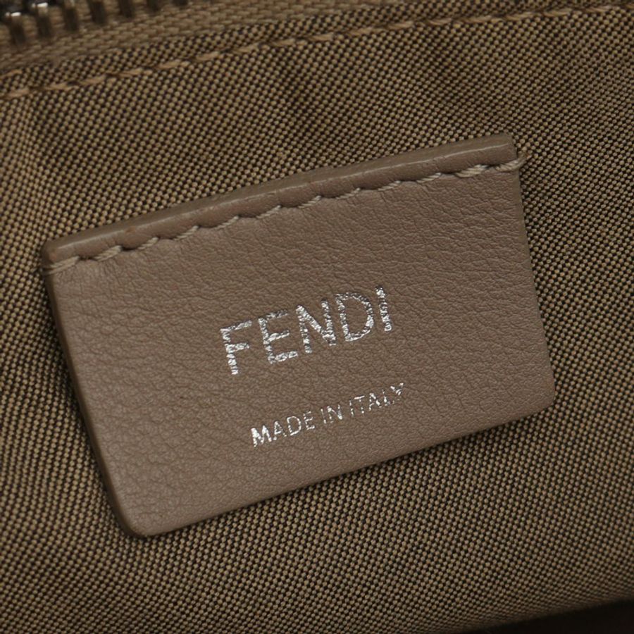 FENDI BY THE WAY 中型單肩手提包 8BL124 皮革 米色 二手 斜背包-3