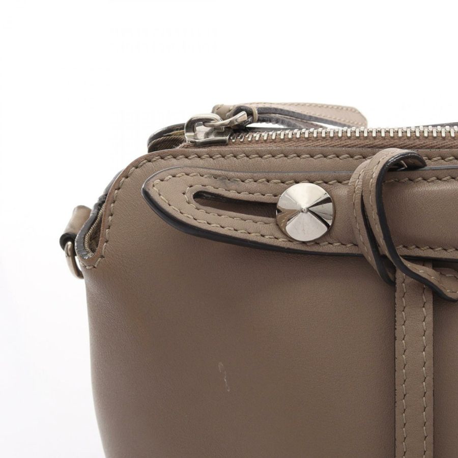 FENDI BY THE WAY 中型單肩手提包 8BL124 皮革 米色 二手 斜背包-8