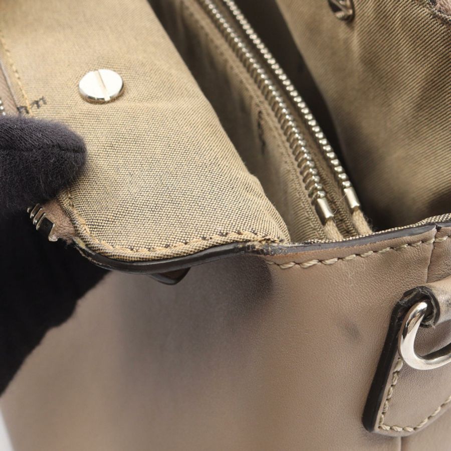 FENDI BY THE WAY 中型單肩手提包 8BL124 皮革 米色 二手 斜背包-11