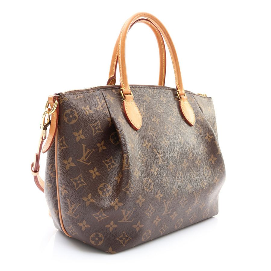 棕色 原花帆布 Turenne MM 兩用包【LOUIS VUITTON LV 路易威登】 M48814-1