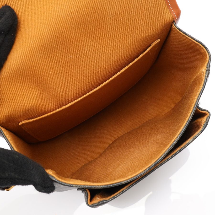 棕色 帆布 Medium Folco in Triomphe 肩背包【CELINE 賽琳】 191502BZJ.04LU-2
