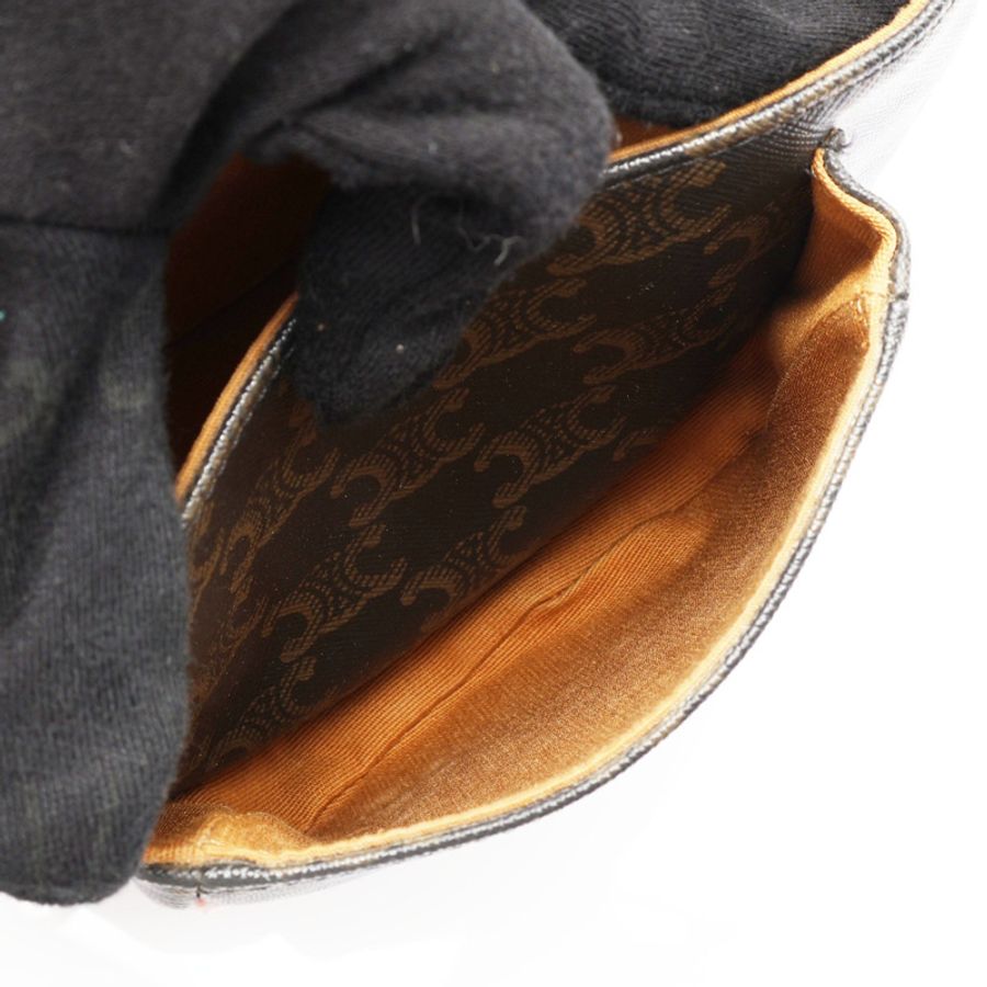 棕色 帆布 Medium Folco in Triomphe 肩背包【CELINE 賽琳】 191502BZJ.04LU-3