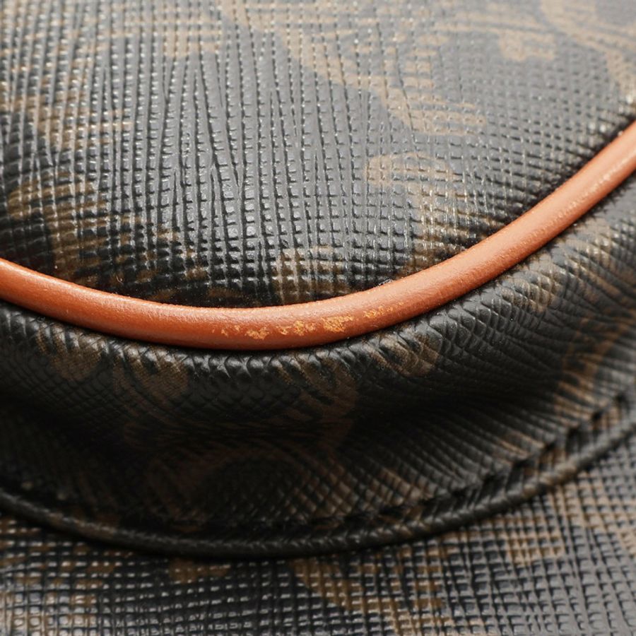 棕色 帆布 Medium Folco in Triomphe 肩背包【CELINE 賽琳】 191502BZJ.04LU-12
