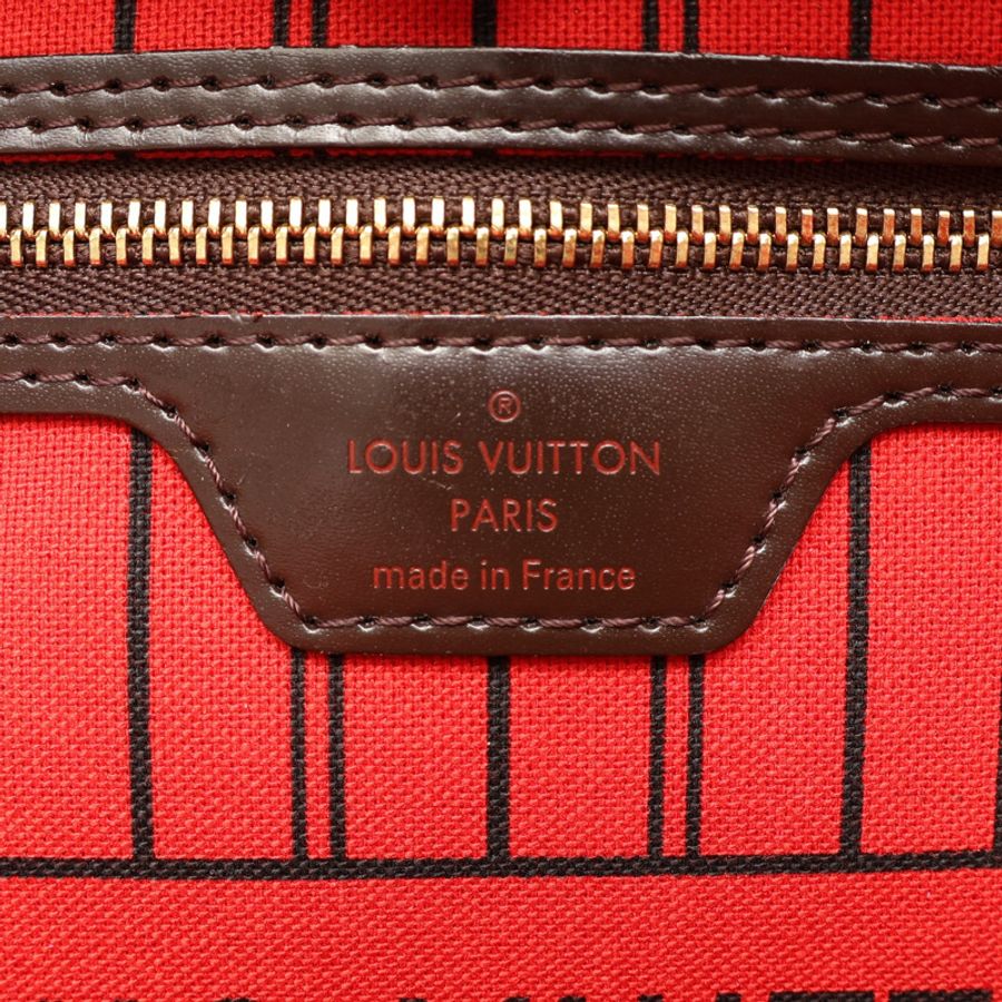 棕色 棋盤格 帆布 Neverfull GM 肩背包【LOUIS VUITTON LV 路易威登】 N51106-5