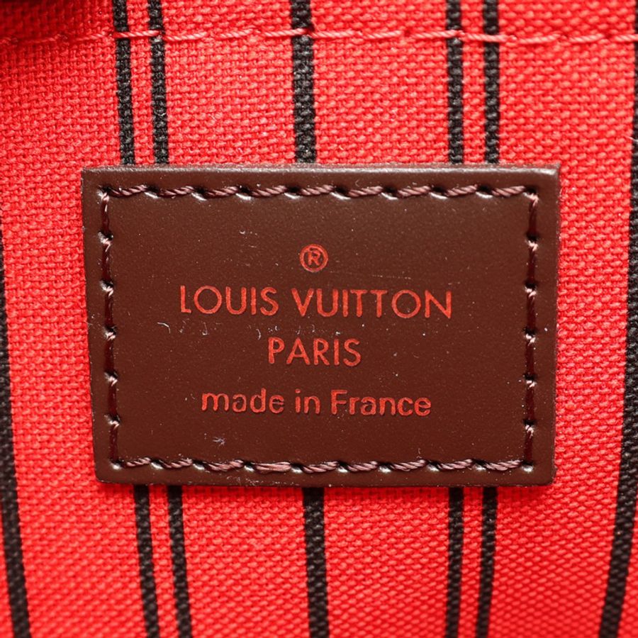 棕色 棋盤格 帆布 Neverfull GM 肩背包【LOUIS VUITTON LV 路易威登】 N51106-6