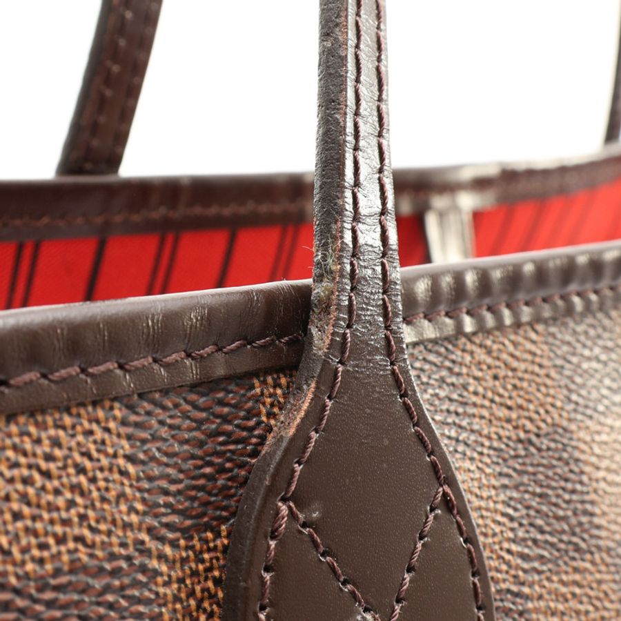 棕色 棋盤格 帆布 Neverfull GM 肩背包【LOUIS VUITTON LV 路易威登】 N51106-12