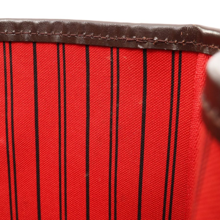 棕色 棋盤格 帆布 Neverfull GM 肩背包【LOUIS VUITTON LV 路易威登】 N51106-17