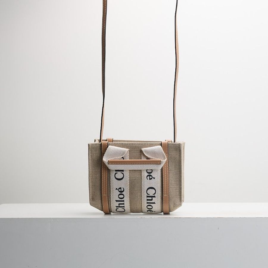 Chloé woody tote mini/奶茶-0