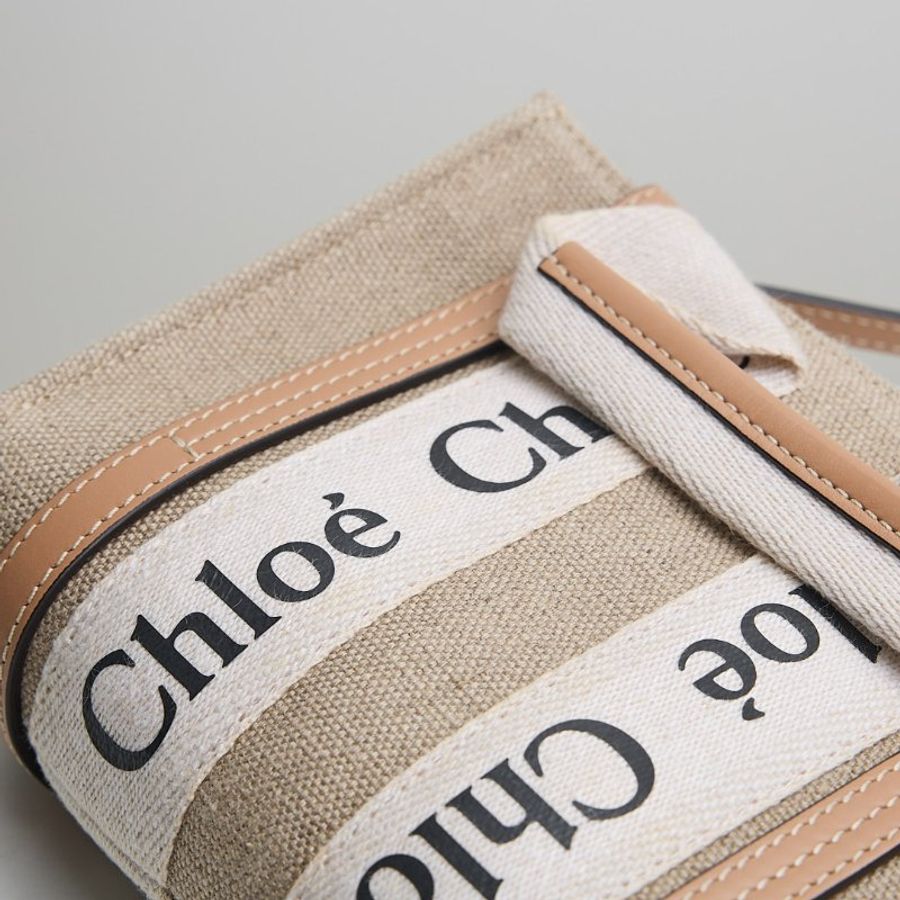 Chloé woody tote mini/奶茶-6