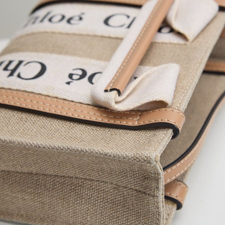 Chloé woody tote mini/奶茶-8