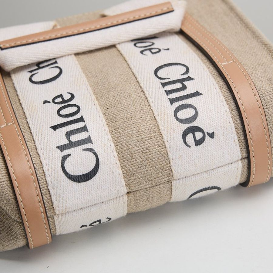 Chloé woody tote mini/奶茶-10