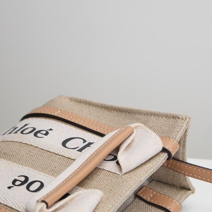 Chloé woody tote mini/奶茶-12