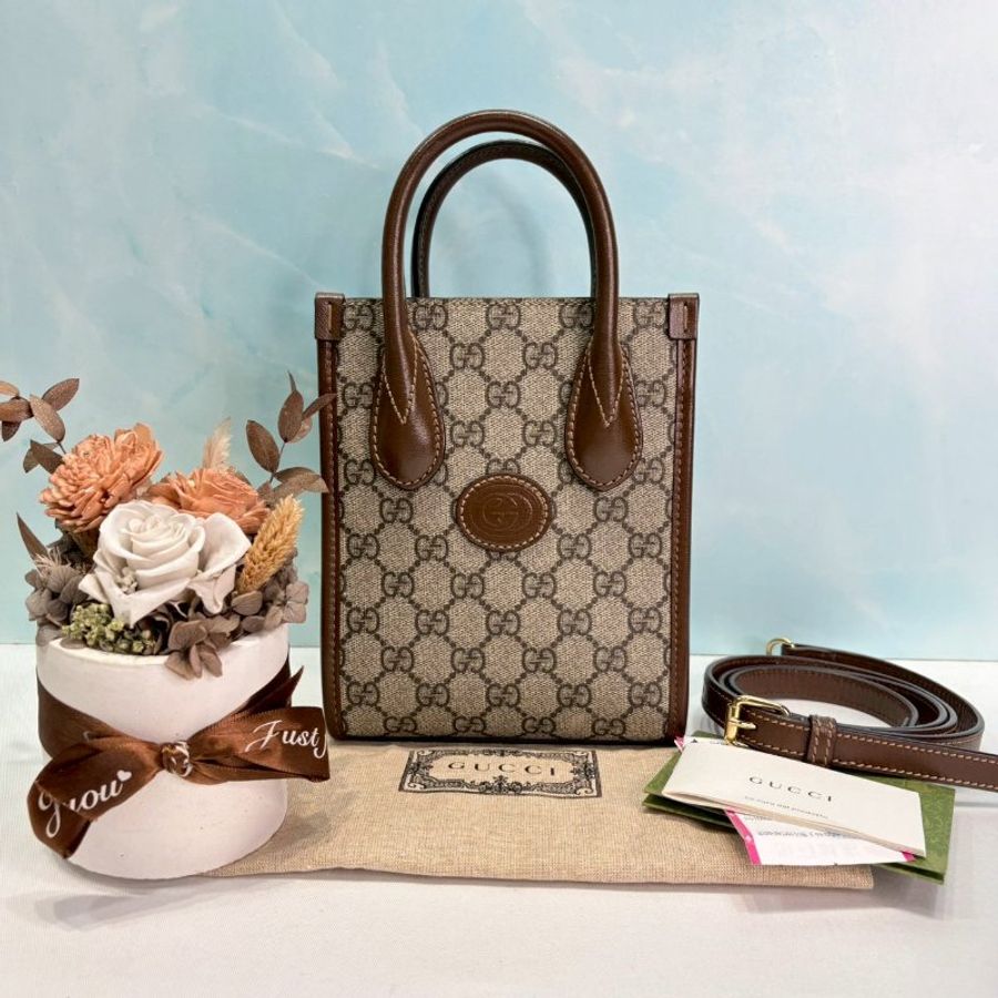 GUCCI Interlocking G迷你手提包-0