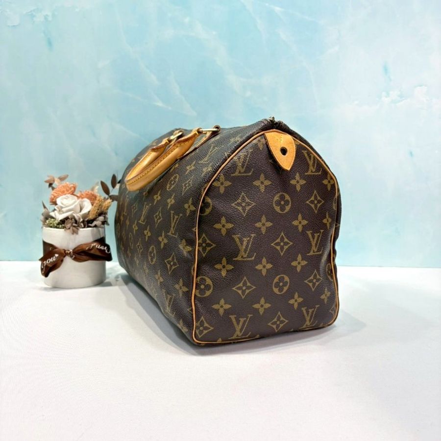 LV Speedy 30老花手提波士頓包-2