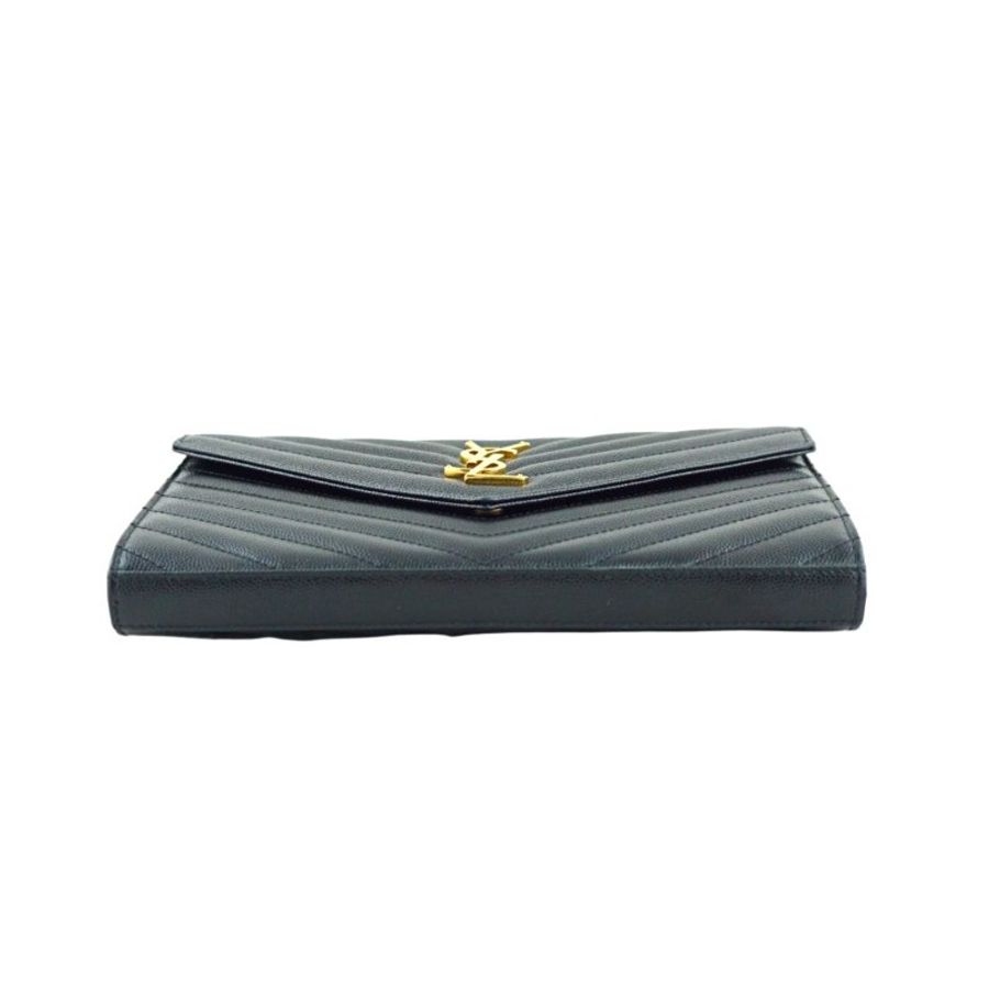 YSL Saint Laurent V字魚子醬牛皮WOC 斜背包-5