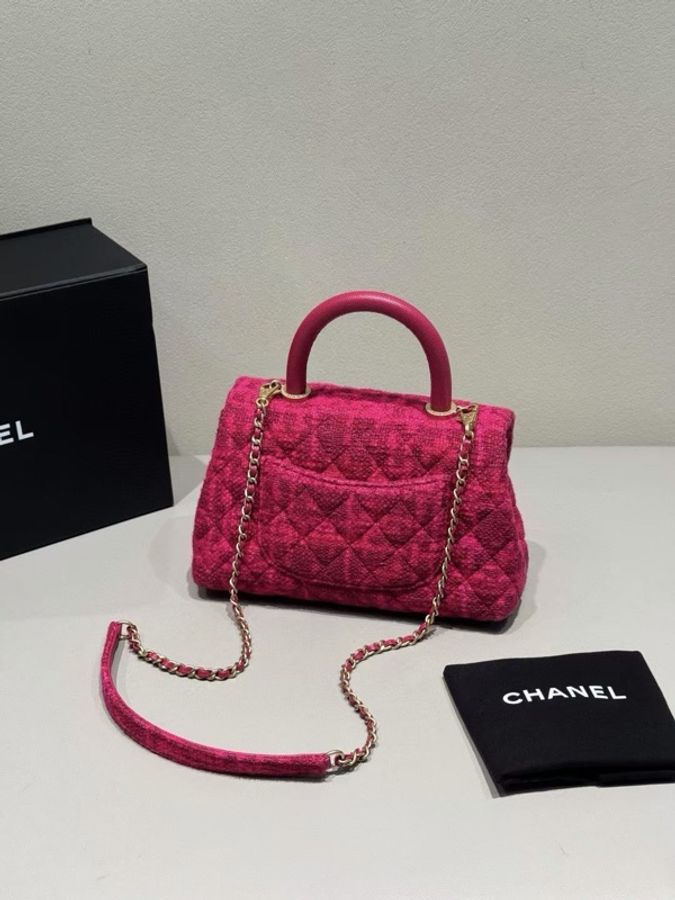 【威選精品】 ✨ CHANEL Coco Handle 樹莓紅毛呢|優雅與收藏價值兼具 ✨-6